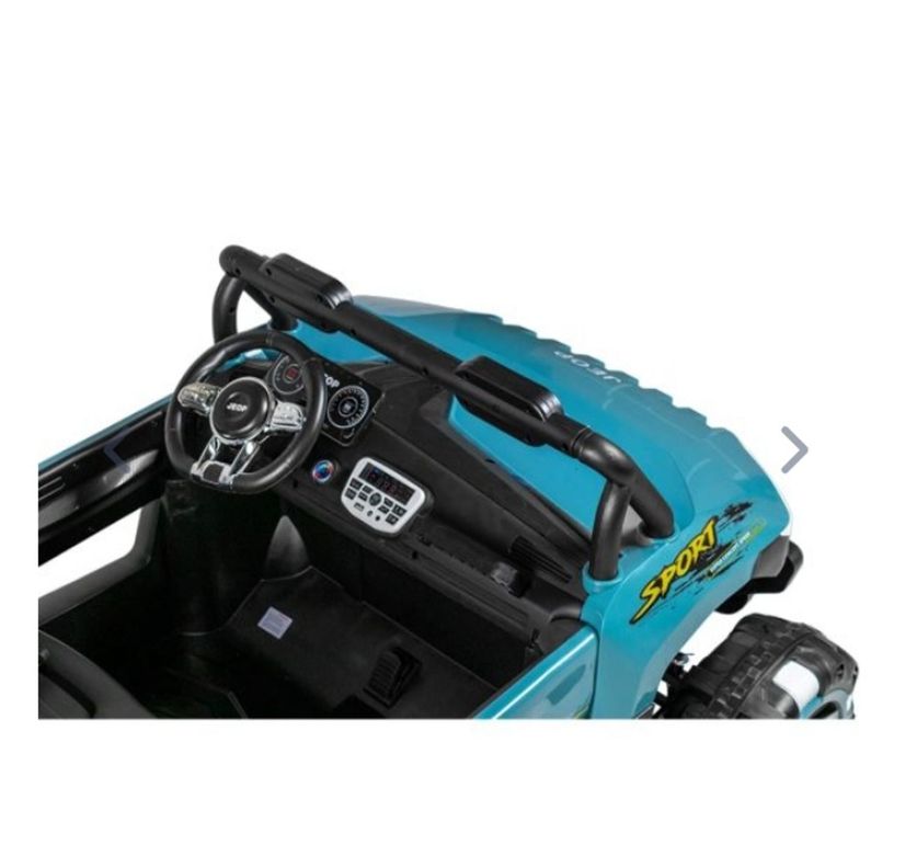 Jeep Auto 4X4 A Bateria Para NiÑos Azul Acero-4