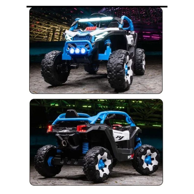 Auto a Bateria Utv 4x4 Con control Remoto Azul-1