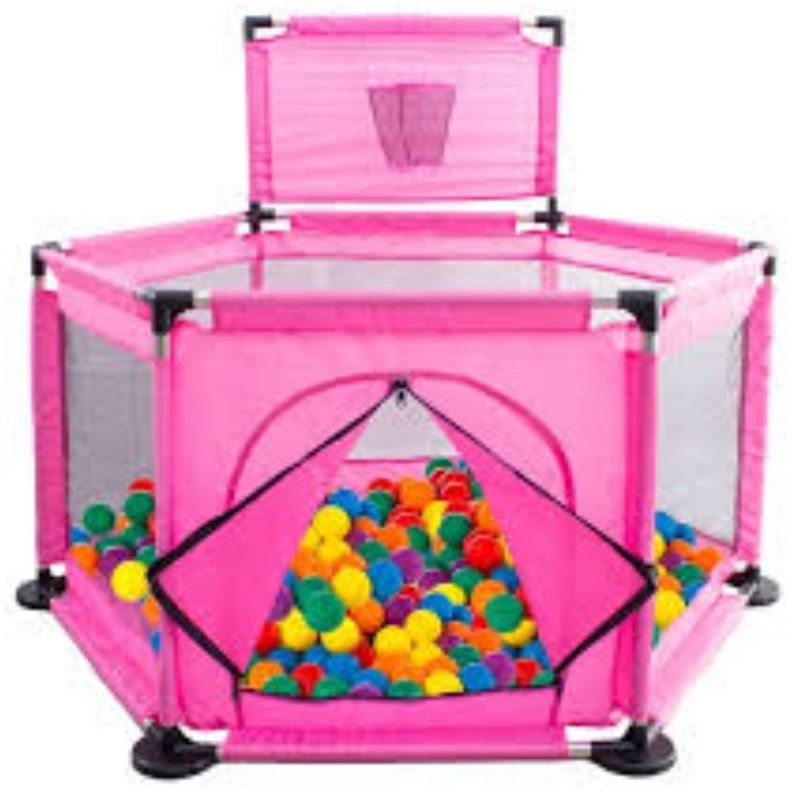 Corral Para Bebes Rosa-1