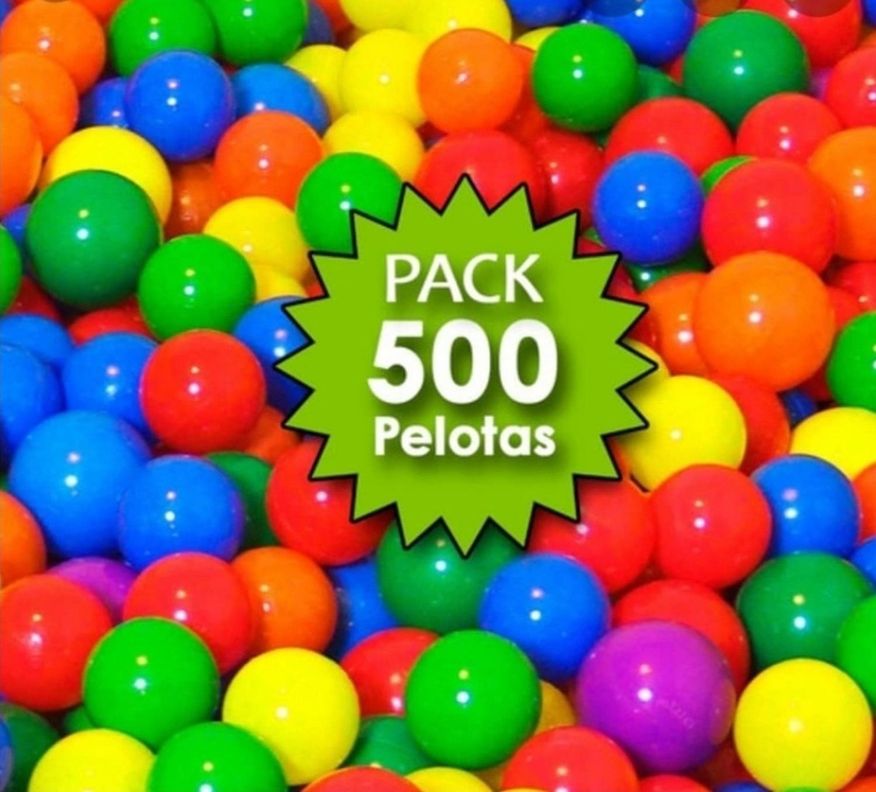 Pelotas De Colores 5,5 cm Pack 500 Unidades -0