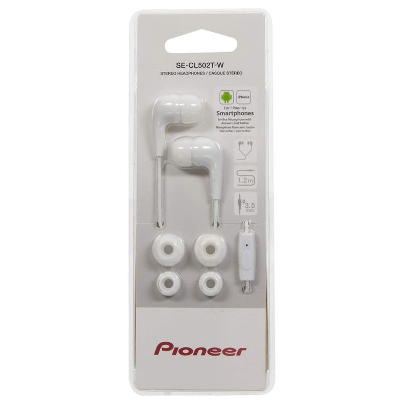 Audifonos In Ear Jack 3.5mm 1.2m Blanco SE-CL502-2