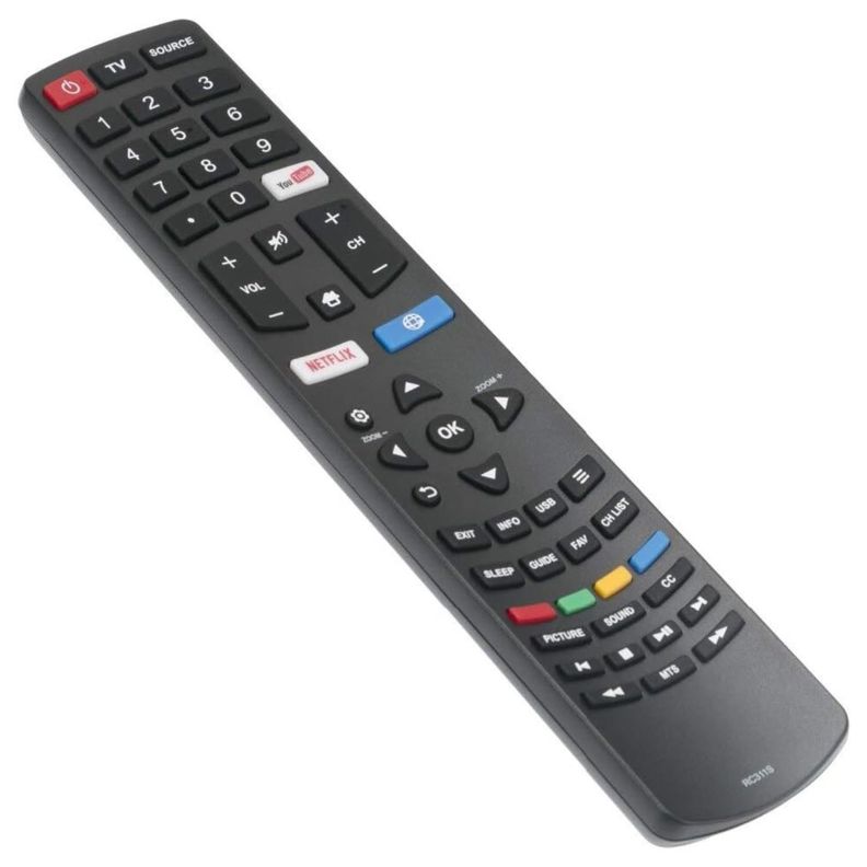 Control Remoto Universal Para Tv TCL Daewoo Philco JVC  Negro LBN-1