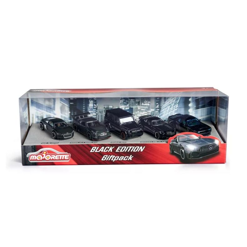 Juguete Pack 5 Autos 1:62 Metalicos Black Edition Infantil-0