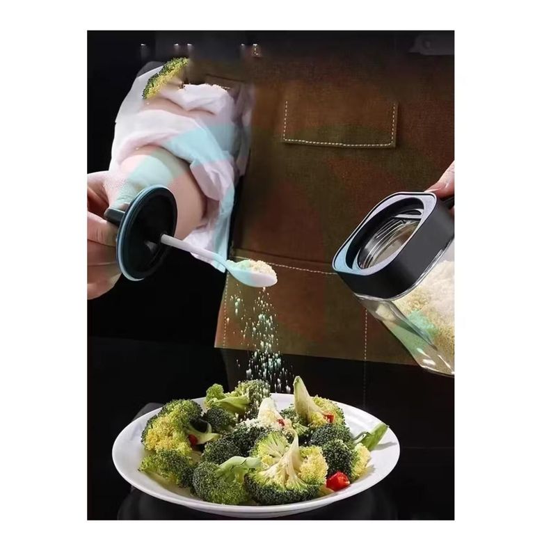 Set De 3 Condimenteros Especieros De Vidrio 400ml-3