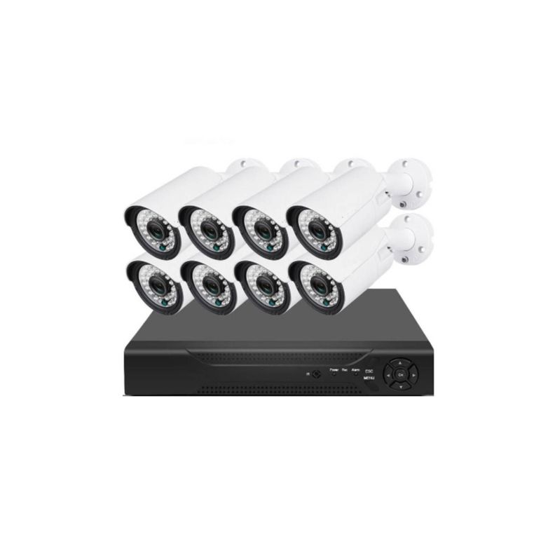 Kit De Seguridad 8 Camaras DVR FHD 8 Canales-0