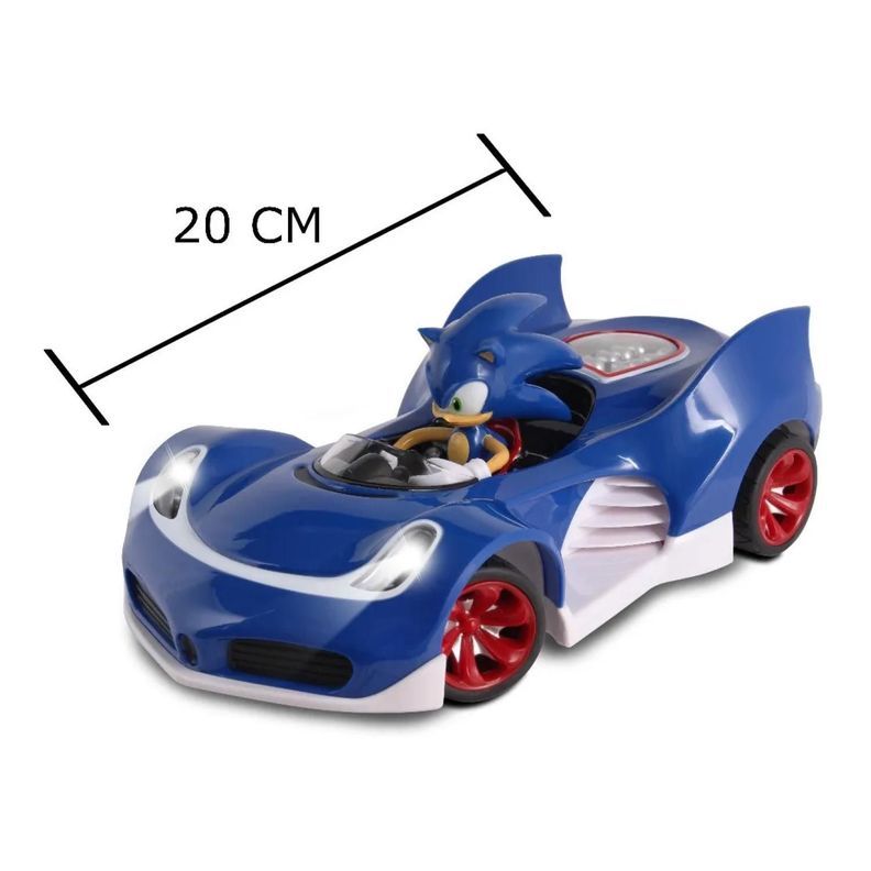 Juguete Figura Sonic The Hedgehog Auto A Control Remoto-3