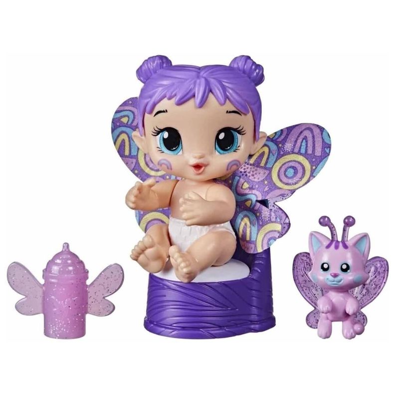 Juguete Muñeca Ada Baby Alive Glo Pixies Minis Plum rainbow-1