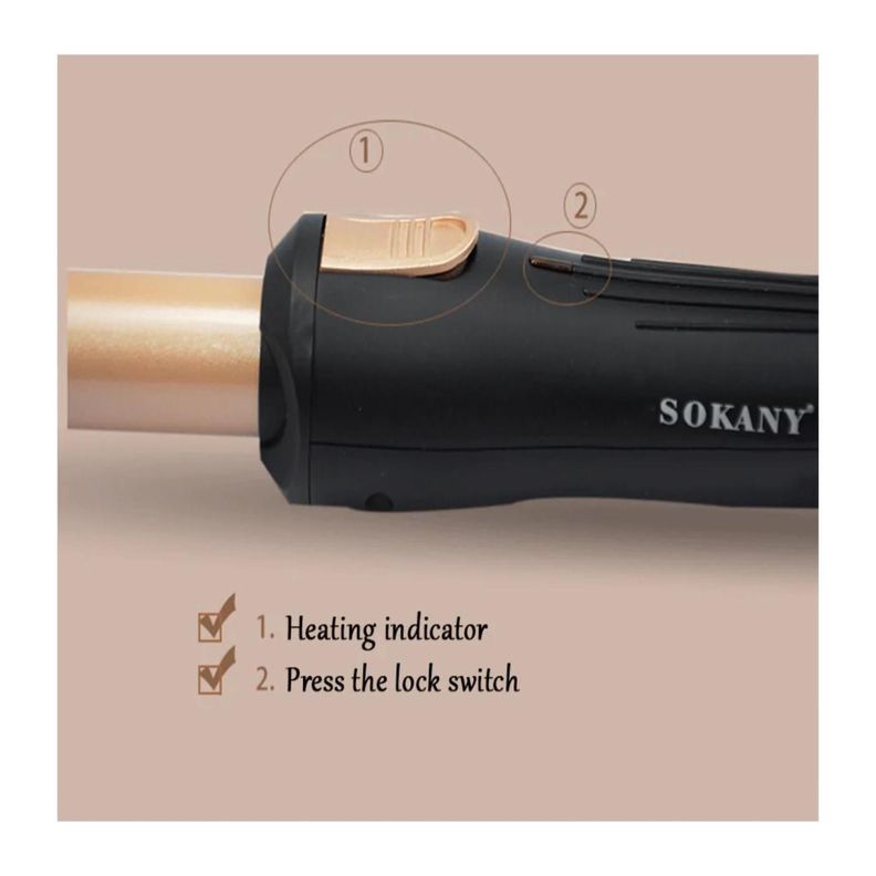 Ondulador Rizador De Pelo Telescopio Portatil HB-787 Sokany-1