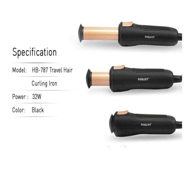 Ondulador Rizador De Pelo Telescopio Portatil HB-787 Sokany-2