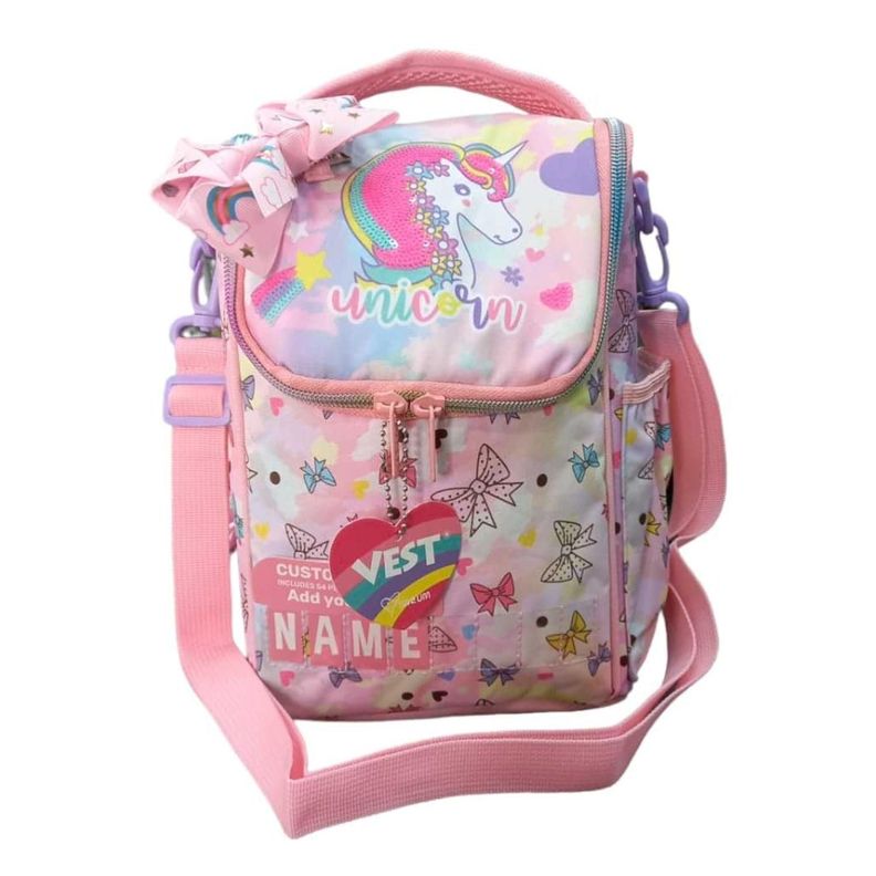 Lonchera Mochila Bolso 29x10x17cm Diseño Unicornio-0