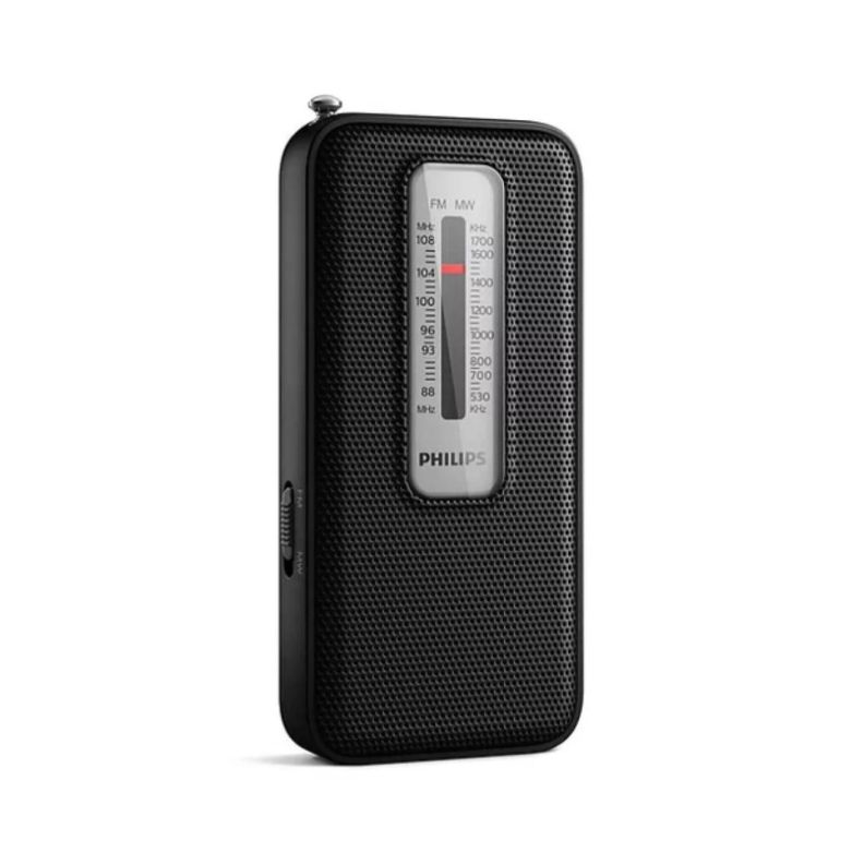 Radio De Bolsillo Portatil AM FM Negro TAR1506-0