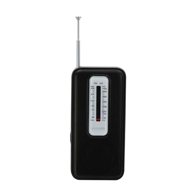 Radio De Bolsillo Portatil AM FM Negro TAR1506-1