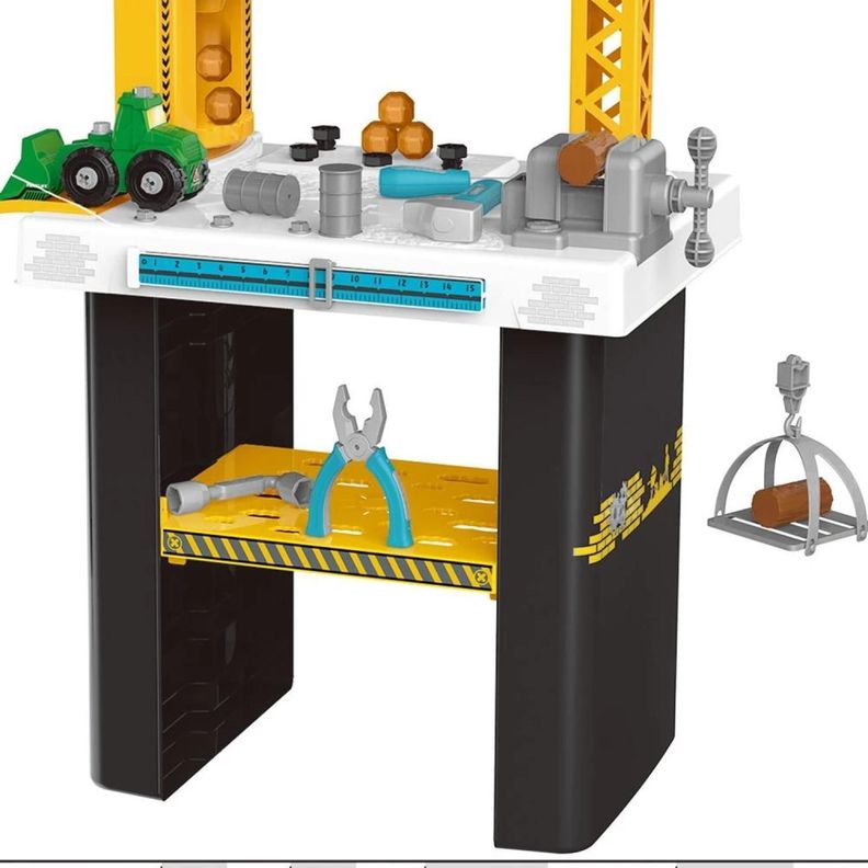Juguete Set Mesa De Herramientas 54 Piezas Amarillo 82Cm-3