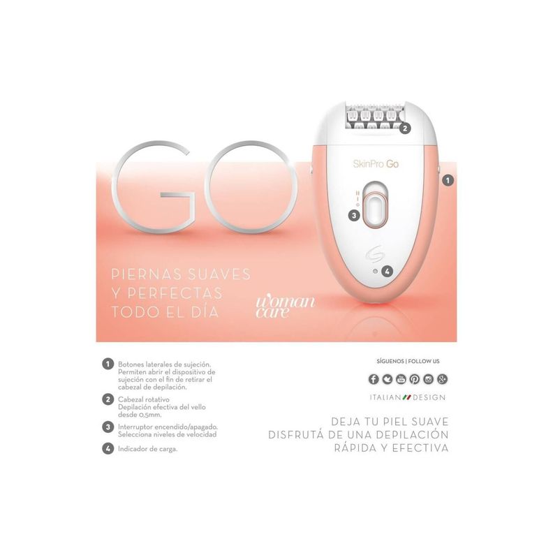 Depiladora De Pinzas 2Vel Portatil Verde Skin Pro Go 2 Gama-2