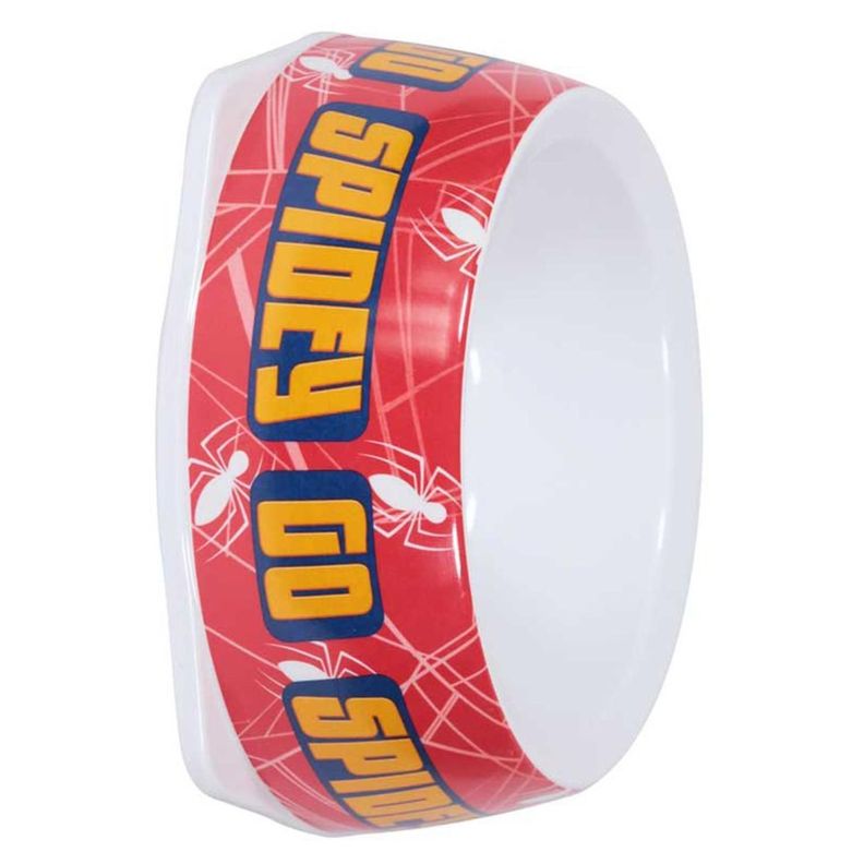 Plato De Alimento O Agua Para Mascotas Spiderman-1