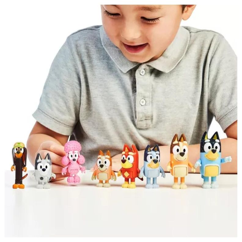 Juguete Set 8 Figuras Articuladas Bluey Y Su Familia Infantil-5