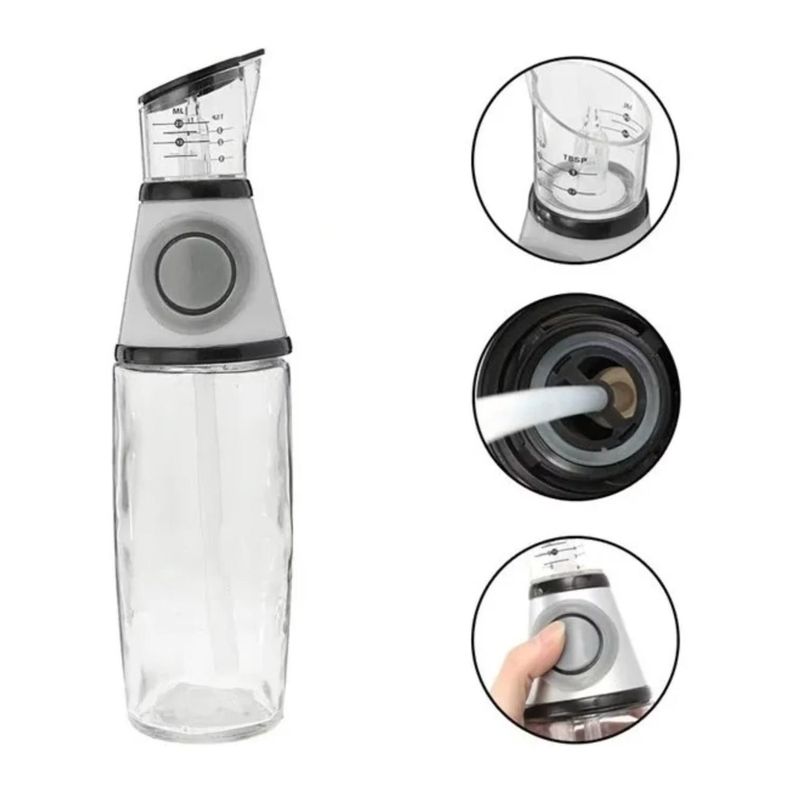 Botella De Vidrio Dispensadora De Aceite O Vinagre 500ml-1