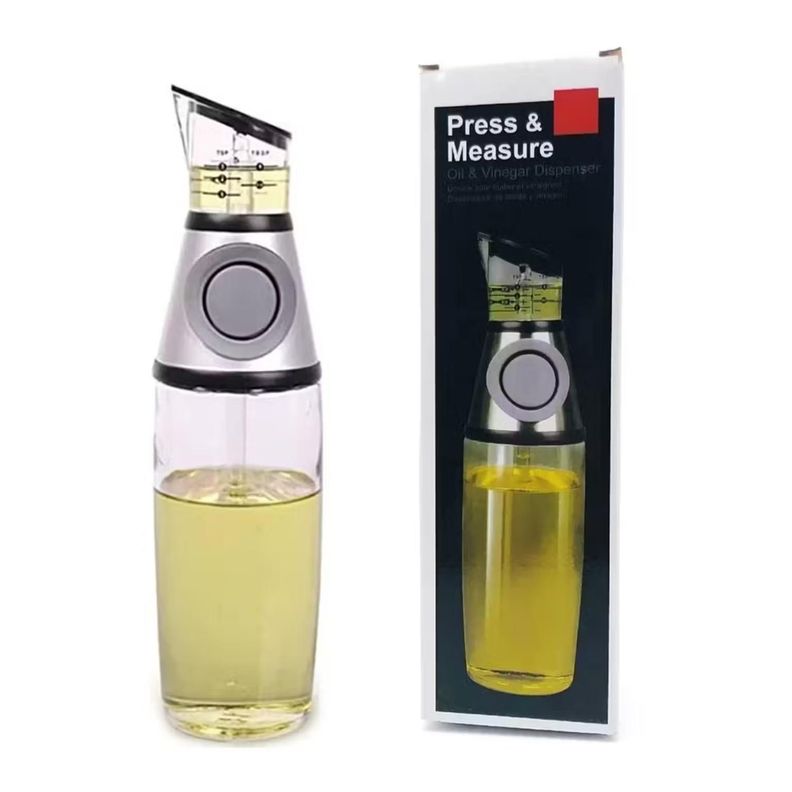 Botella De Vidrio Dispensadora De Aceite O Vinagre 500ml-4