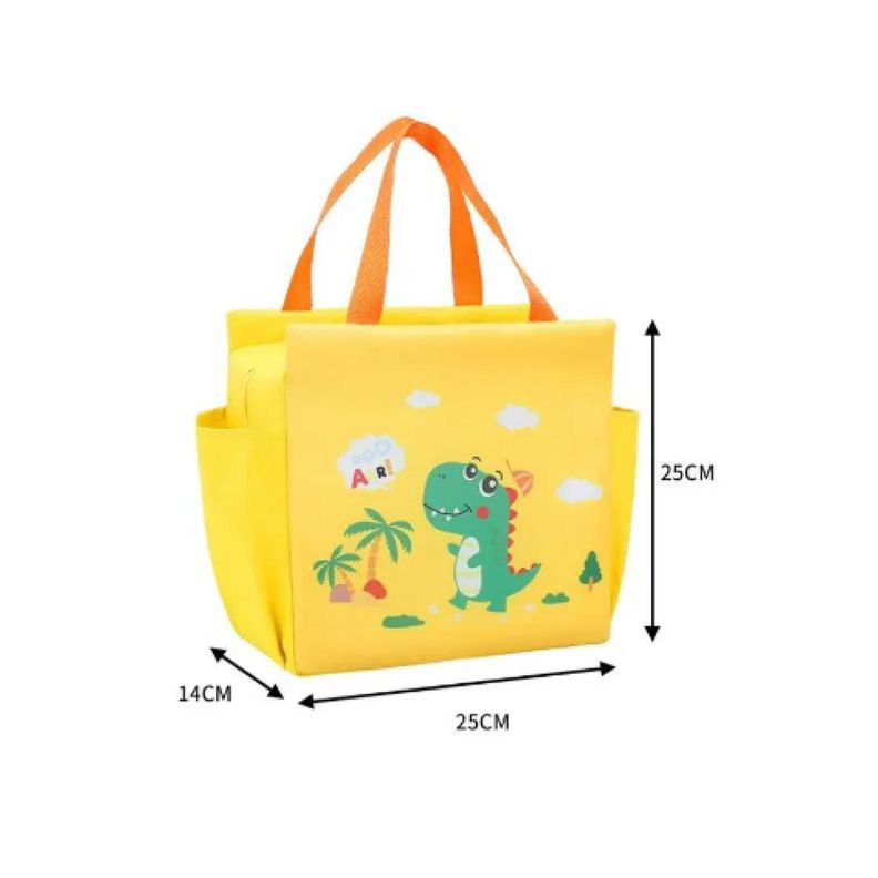Lonchera Bolsa Termica 23x13x19cm Amarilla-2