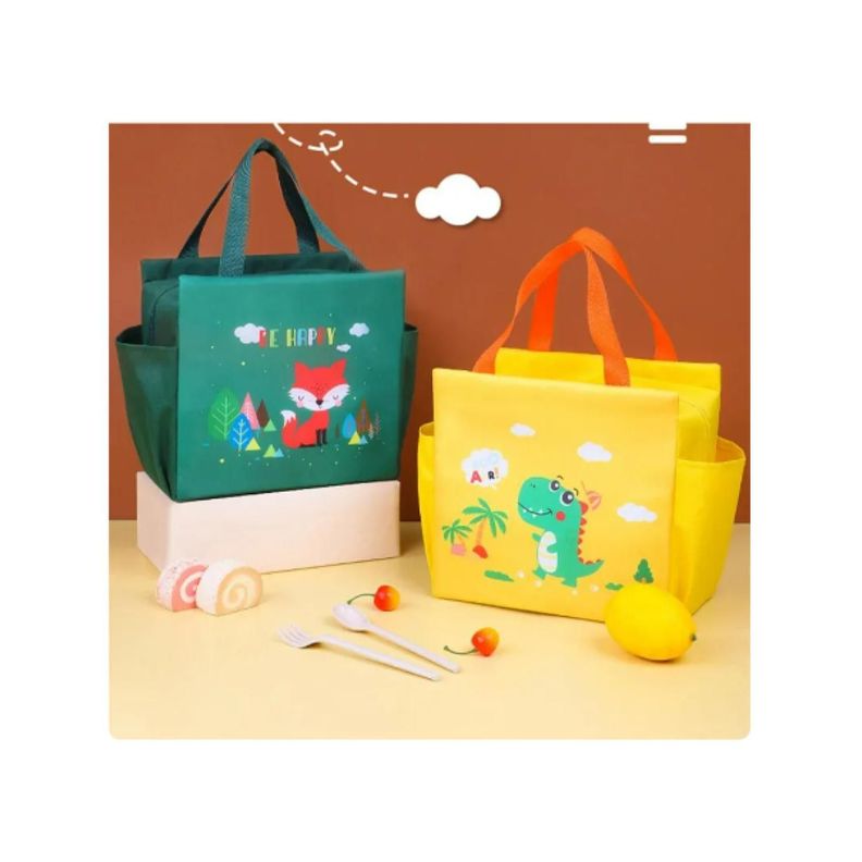 Lonchera Bolsa Termica 23x13x19cm Amarilla-3