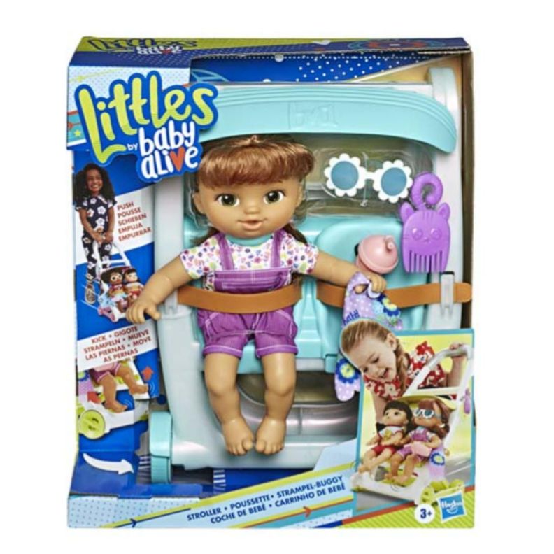 Juguete Muñeca Lucy Castaña Baby Alive Con Coche Y Accesorios-0