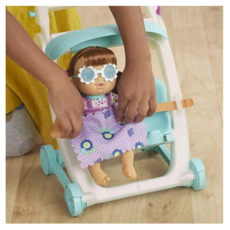 Juguete Muñeca Lucy Castaña Baby Alive Con Coche Y Accesorios-4