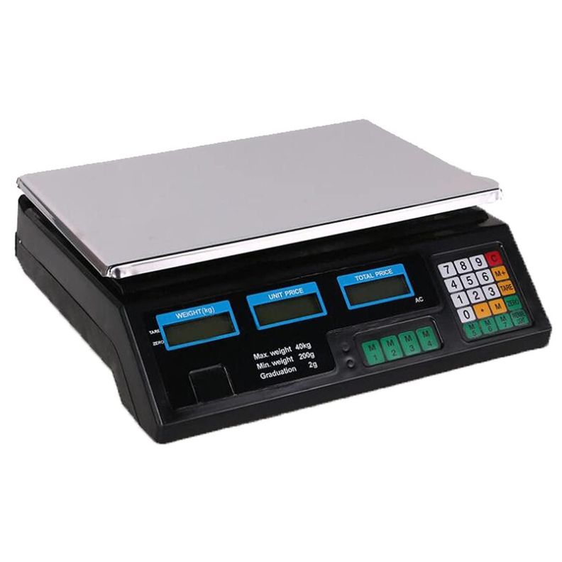 Pesa Balanza Digital Electronica 40Kg Bascula De Precios-0
