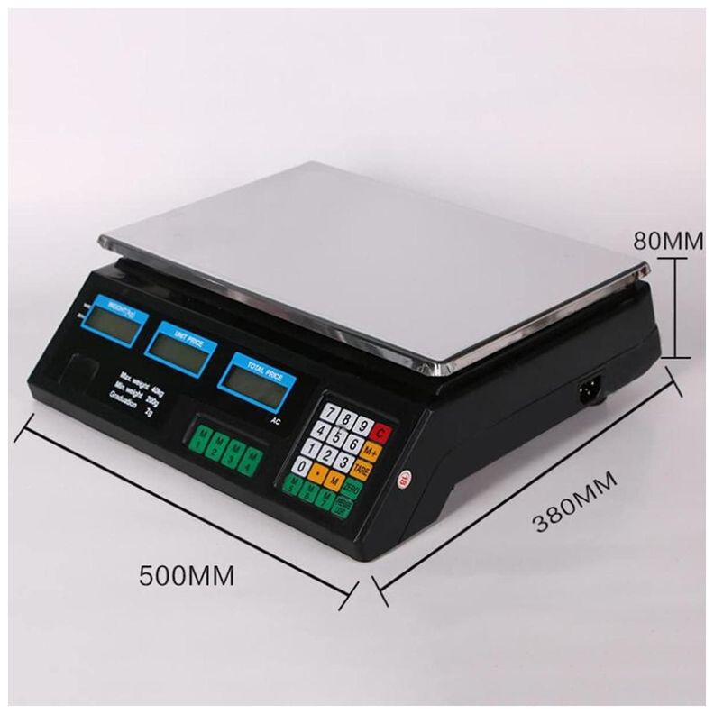 Pesa Balanza Digital Electronica 40Kg Bascula De Precios-1