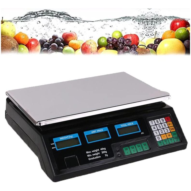 Pesa Balanza Digital Electronica 40Kg Bascula De Precios-3