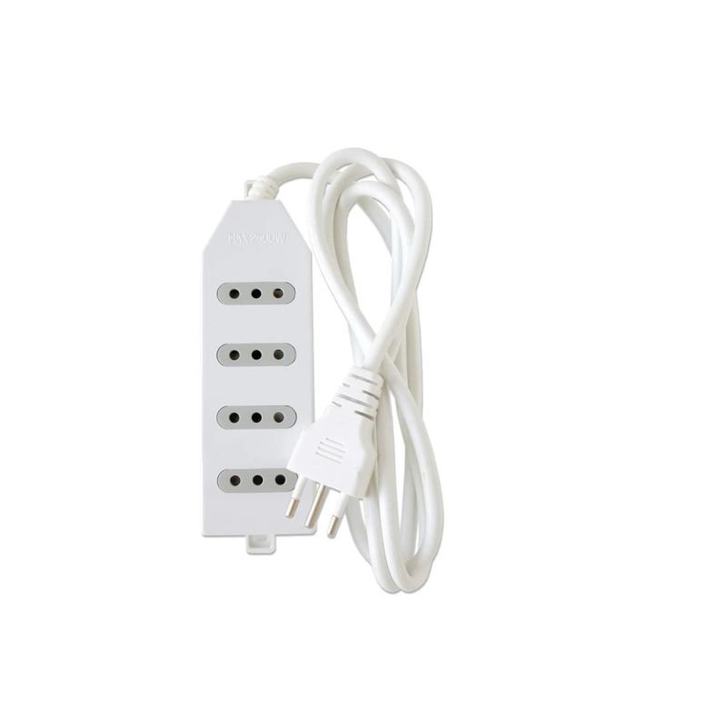 Zapatilla Alargador 3mt 4 Entradas Blanco Macrotel-1