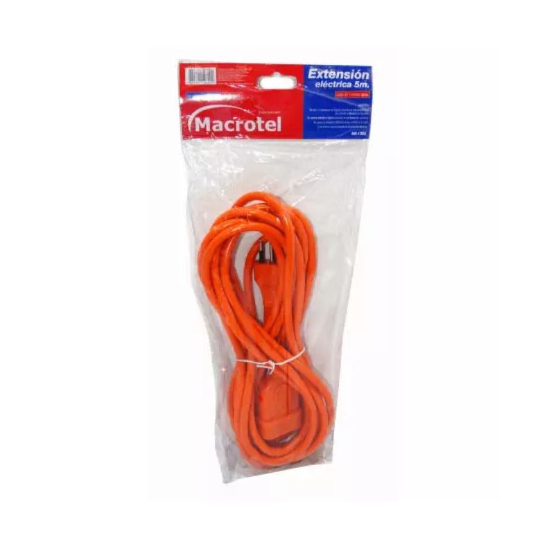 Alargador Extension De Corriente 5Mts 10A Naranja -4