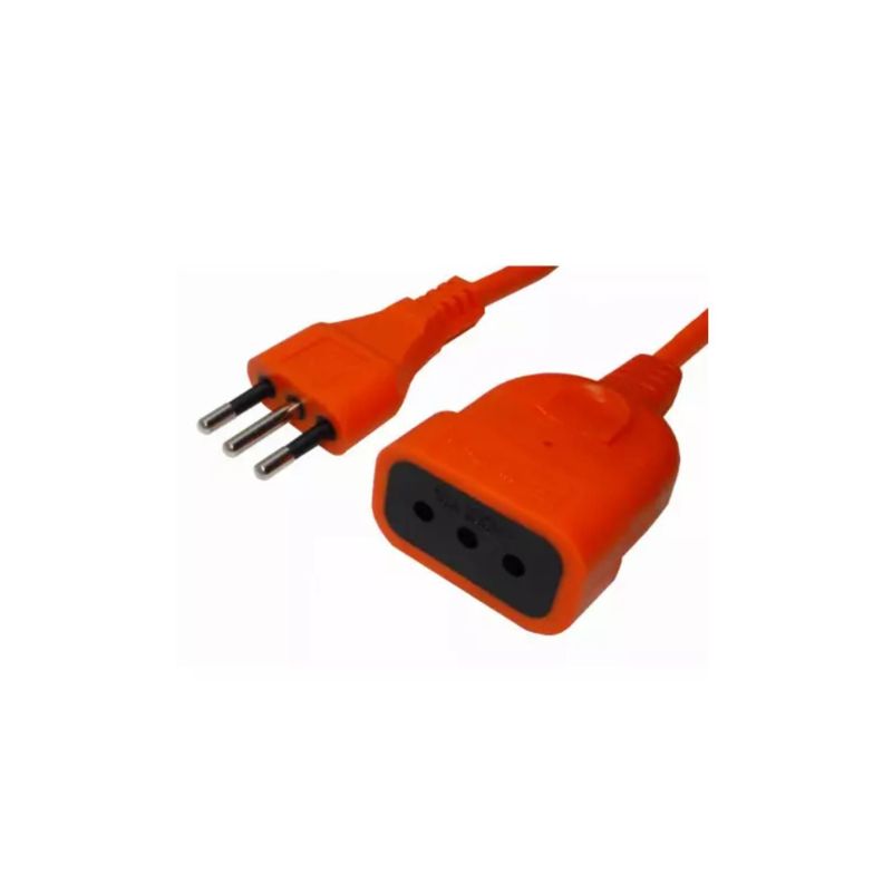 Alargador Extension De Corriente 5Mts 10A Naranja -3