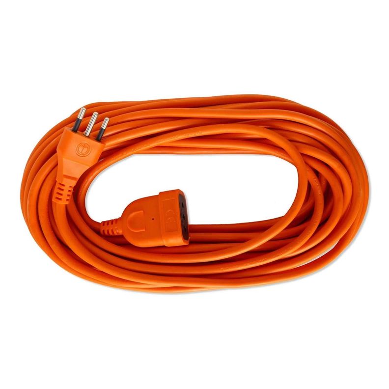 Alargador Extension De Corriente 5Mts 10A Naranja -0