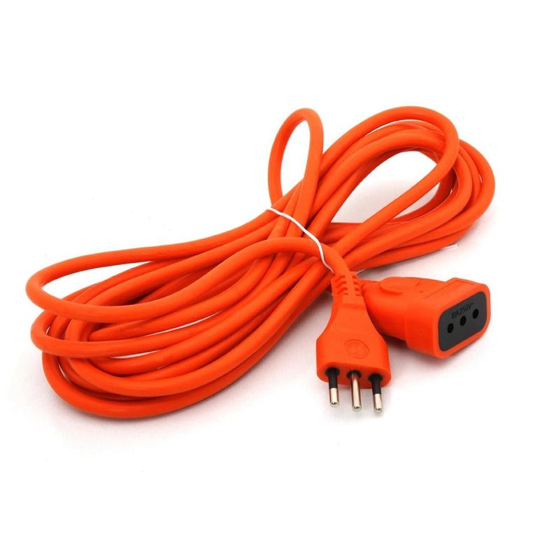 Alargador Extension De Corriente 5Mts 10A Naranja -1