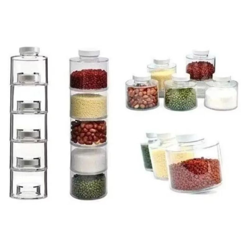 Especieros Modular Para Cocina 3 TorreS 12 Frascos Giro 360°-1