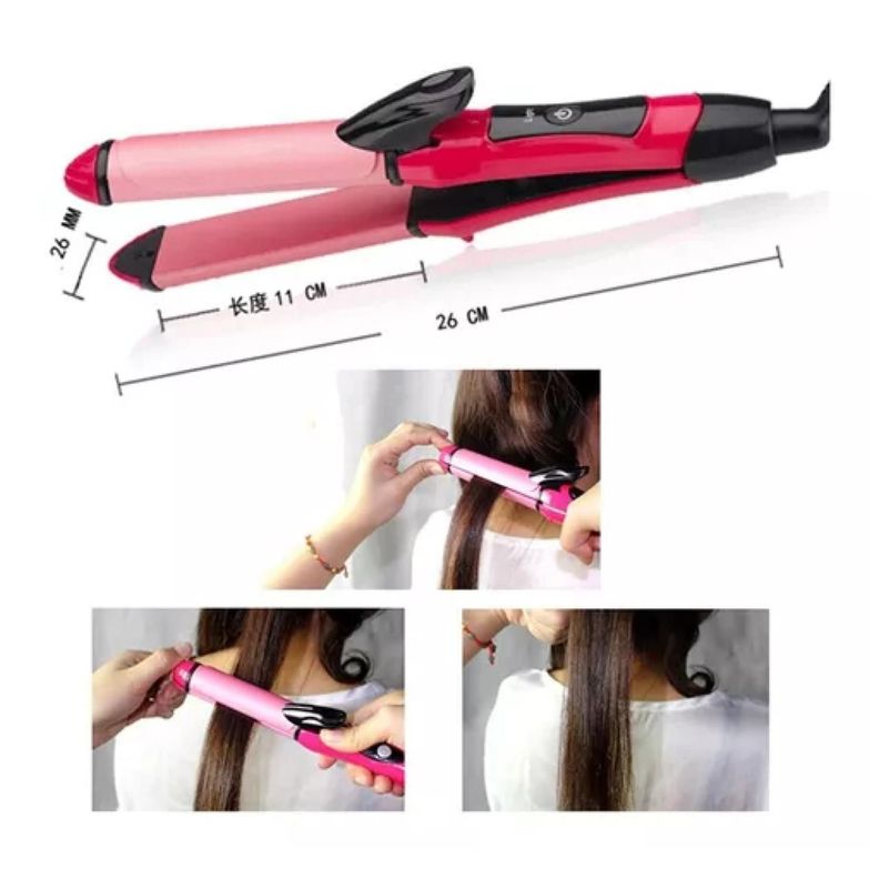 Alisador Plancha Y Ondulador 2 En 1 30W De Pelo SK-722-4