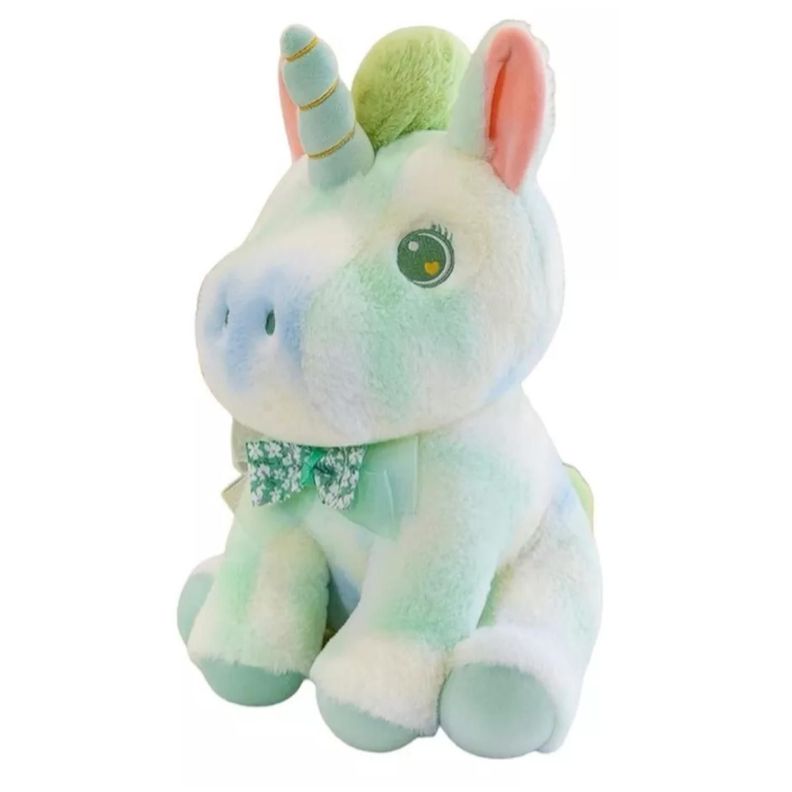 Juguete De Peluche Unicornio Pony Verde 35cm Infantil-0