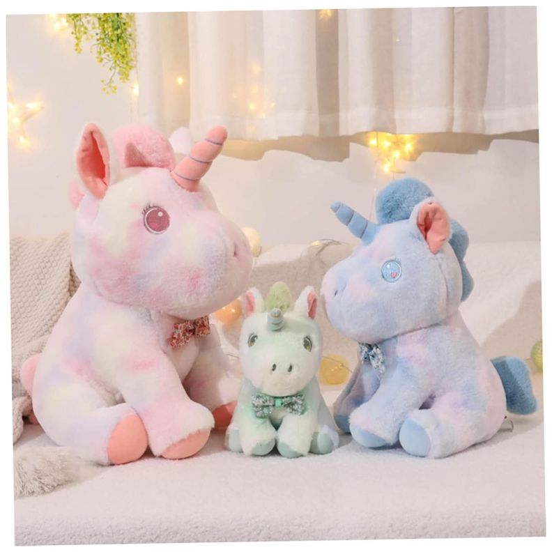 Juguete De Peluche Unicornio Pony Verde 35cm Infantil-4