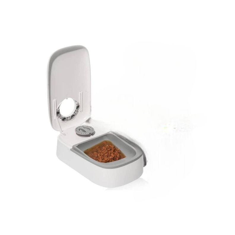 Plato De Comida Automatico Temporizador Para Perros Gatos Mascotas-1