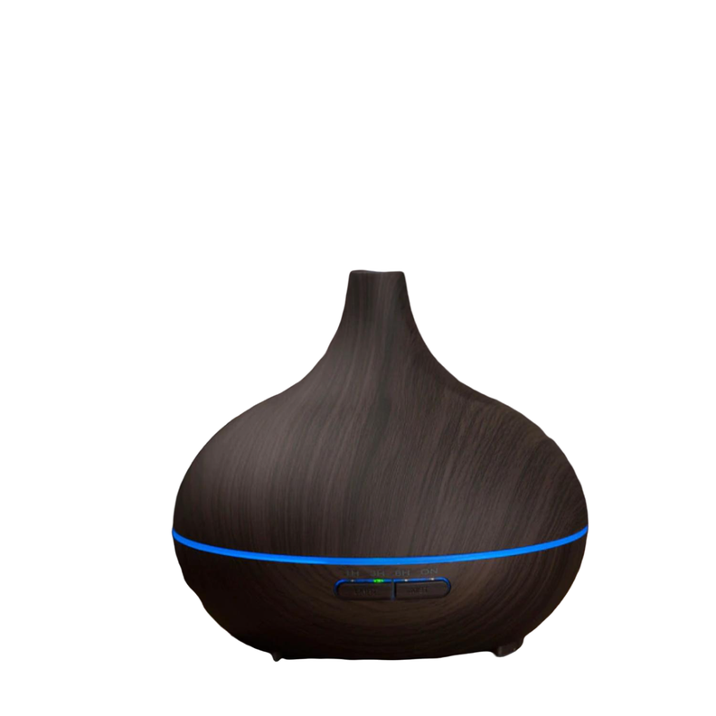 Humidificador Difusor De Aromas 7 Colores LED 150ml Madera O-1