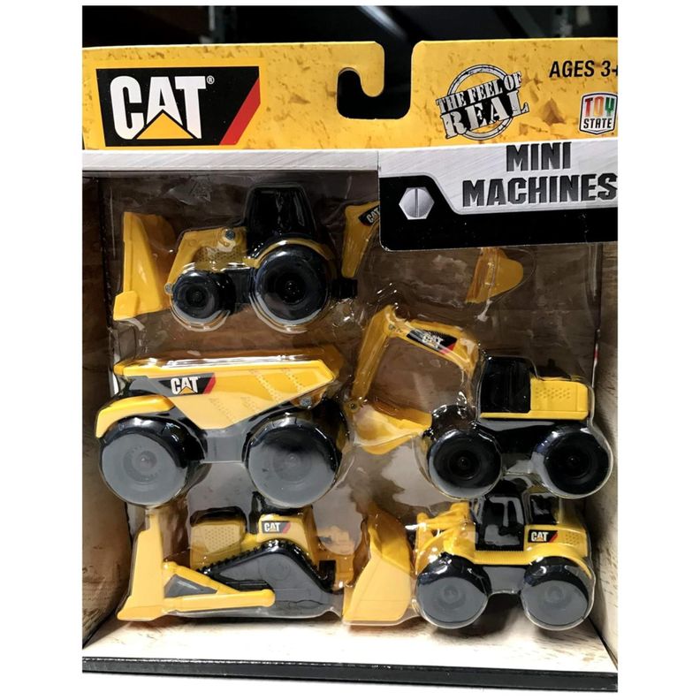 Juguete Set 5 Maquinas De Construccion CAT Infantil-0