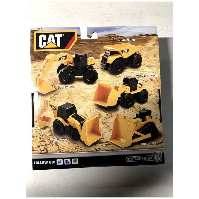 Juguete Set 5 Maquinas De Construccion CAT Infantil-2