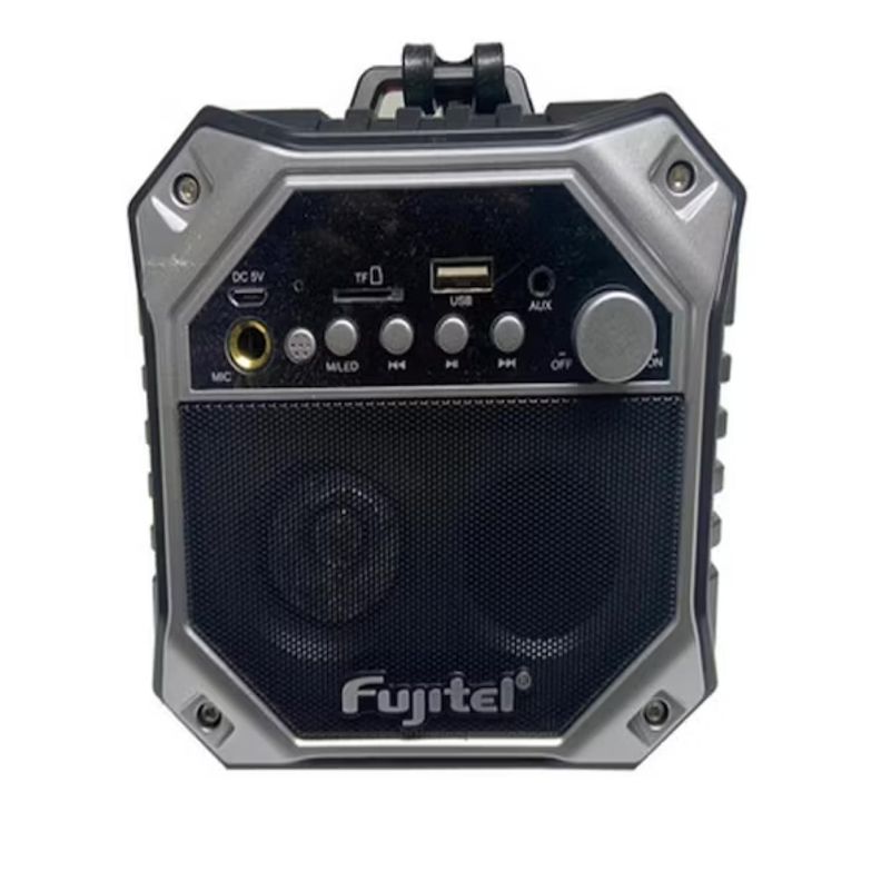 Parlante Bazooka Bluetooth USB AUX 15W RMS Negro Fujitel-1