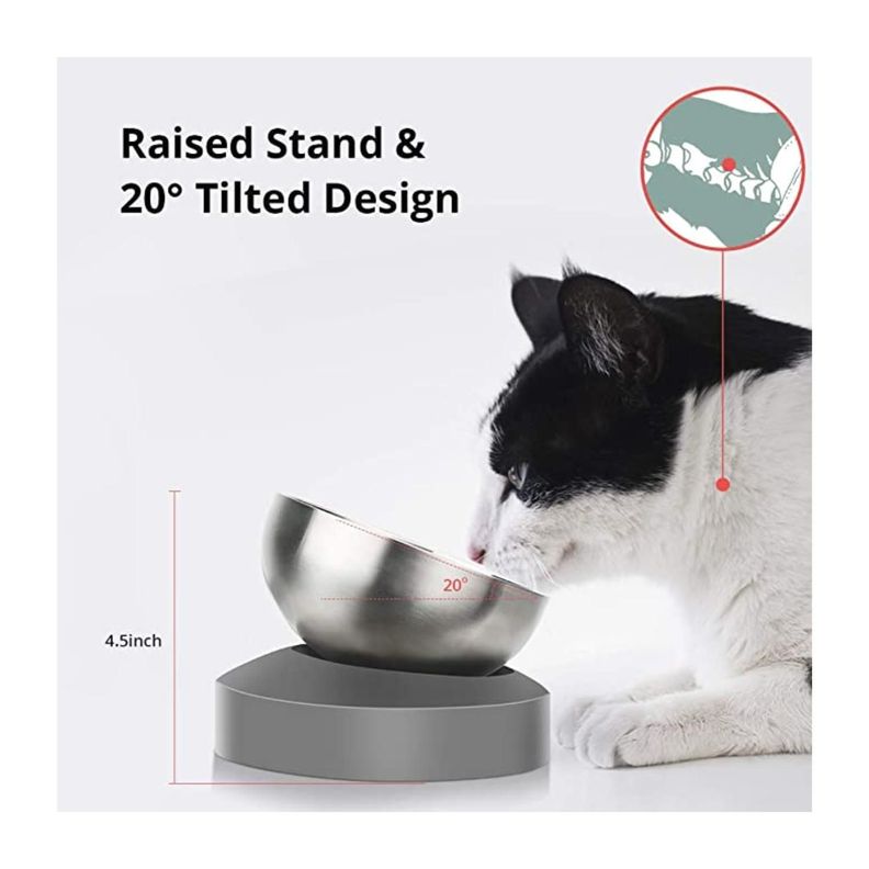 Pack 2 Platos Comederos Bowl Alimento De Perros Gatos Mascotas-5