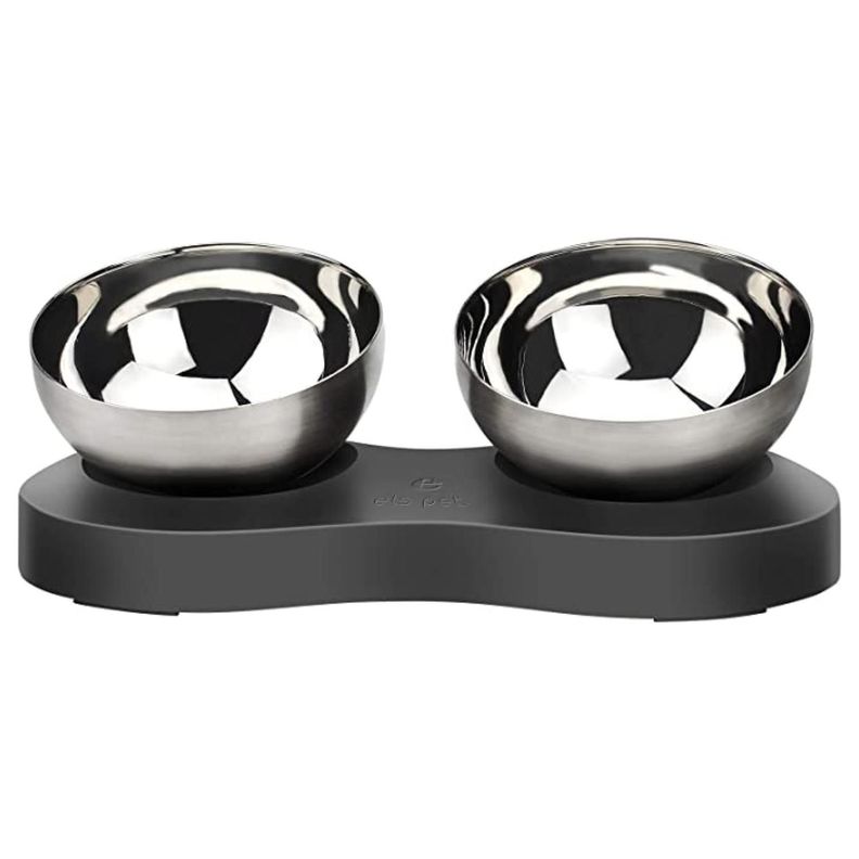 Pack 2 Platos Comederos Bowl Alimento De Perros Gatos Mascotas-0