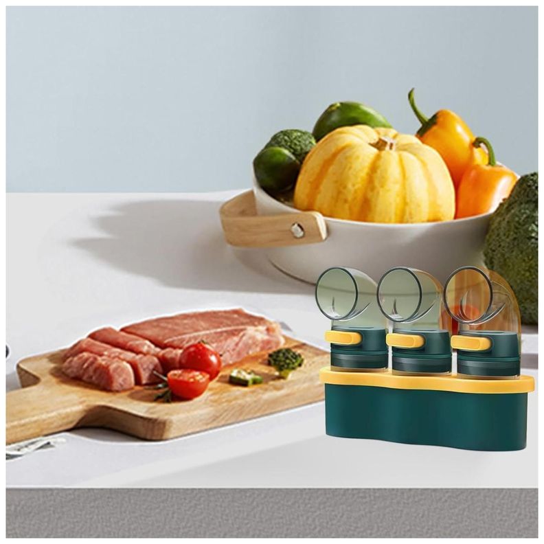 Especiero Dispensador Sal Y Pimienta Condimentos De Mesa-5