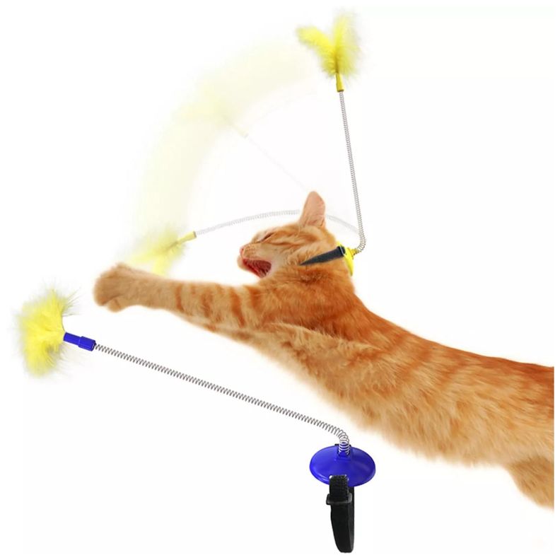 Juguete Telescopico Interactivo Para Mascotas Gatos-0