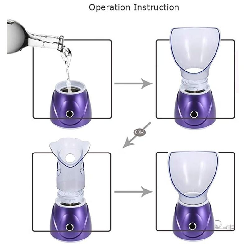 Vaporizador Facial Sauna Facial Limpieza De Rostro-2