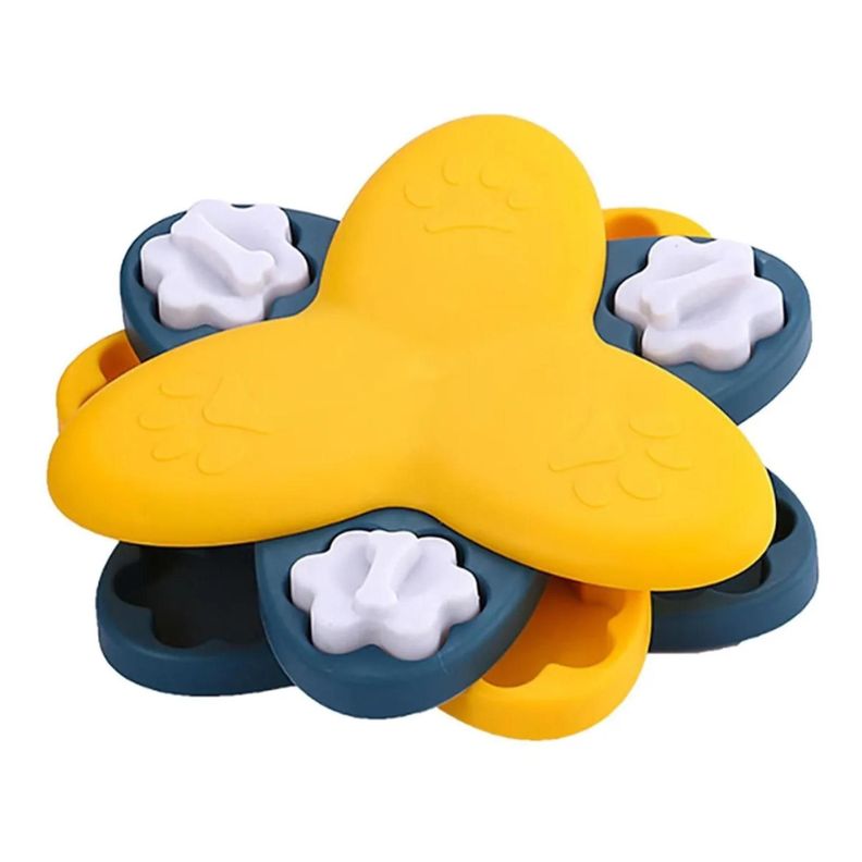 Plato Dispensador Alimentos Giratorio Interactivo Mascotas-0