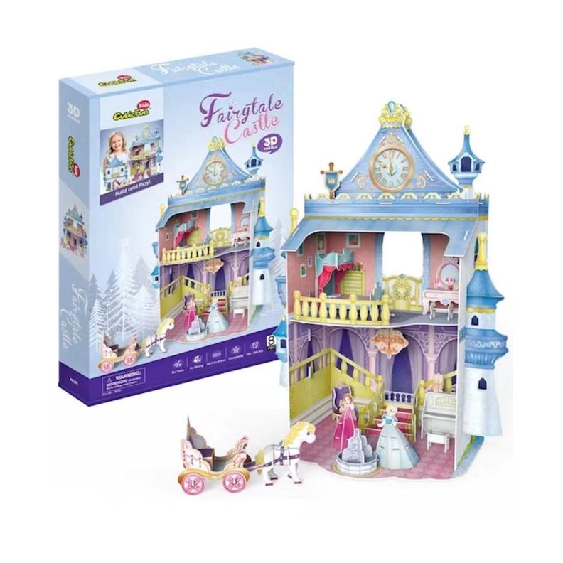 Juguete Castillo Armable Cuento De Hadas 3D Con Accesorios-2